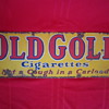 Antique Porcelain Old Gold Cigarettes Sign Advertisement Not a Cough In a Carload MFG by Lorillard Co.