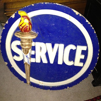 Standard Oil Terra Cotta and Cement Service Station Emblem