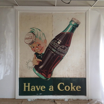 "Have a Coke" large "Sprite Boy" sign - Coca-Cola