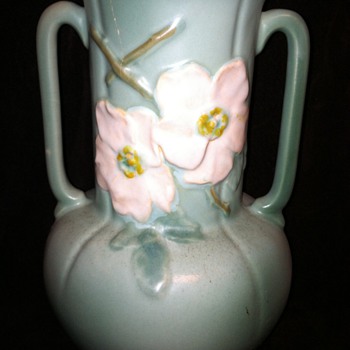 Weller green vase
