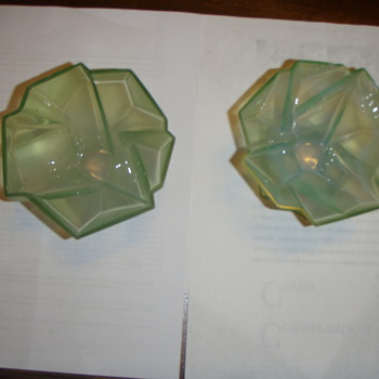 my weird green glasses - Glassware