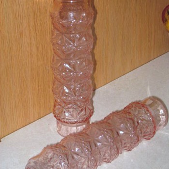 Pink glass tubes - Glassware