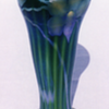 QUEZAL DECORATED ART GLASS VASE, circa 1905