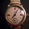 Elgin Watch- garnet and diamond 