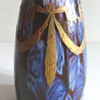 KRALIK CZECH DECO MURRINE IV: ENAMELED BROWN AVENTURINE