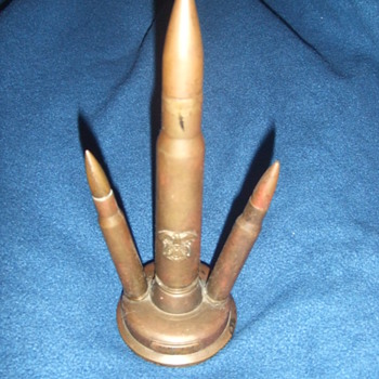 WW2 trench art Camp Lee paperweight - Military and Wartime