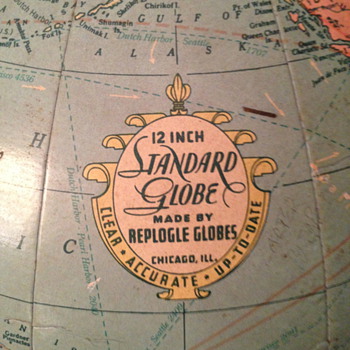 Mid-20th century globe (Repogle Globes)