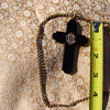 Onyx mourning cross