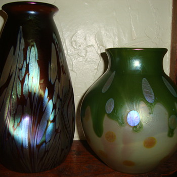 Loetz vases...hopefully better picture