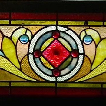 1890's American Victorian Stained Glass Window - Art Glass