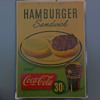 Coca Cola "Hamburger Sandwich" Litho