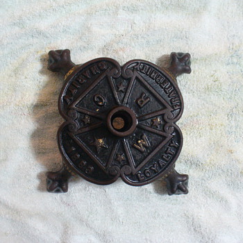 "Wallace Foster & Son" W.R.C. Flag Stand circa 1918 - Military and Wartime
