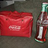 1950's Coca-Cola thermometer and Vinyl cooler bag