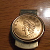 1854 $20 Kellogg & Co., Money Clip.