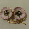 Art Nouveau Pansy Brooch Pin... What a Surprise :)