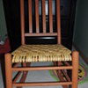 Slat Back Chair Restored with Splint and Milk Paint
