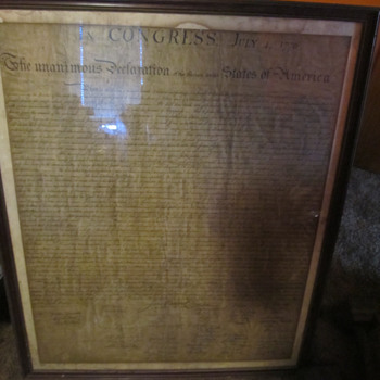 Old Copy of Declaration of Independence - but how old?
