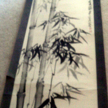 Asian Inkwash scroll - Asian