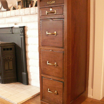 Roll Top Jewelers Cabinet - Furniture