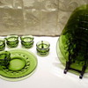 Green Colony Glass Snack Set 
