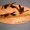 Fine Beer wood sign with Geese