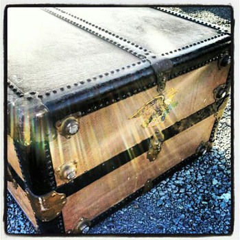 Vintage Oshkosh trunk