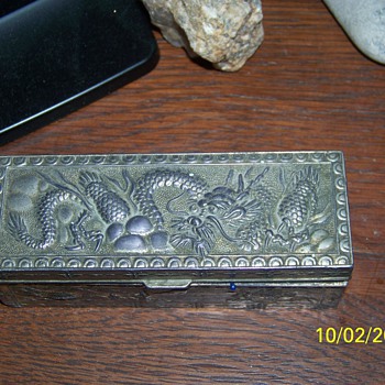 Stamp Box  "MADE IN OCCUPIED JAPAN" stamped on bottom