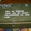 Old Military trunk . Date unknown Pre zip codes 