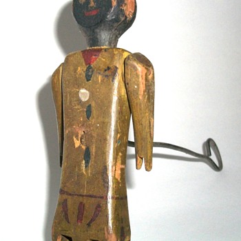 Handmade Folk Art Articulated Dancing Man - Folk Art