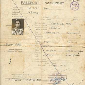 Amazing WW2 refugee passport - Paper