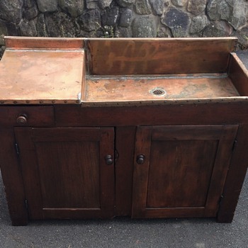 Antique Primitive Dry Sink - Furniture