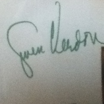 Gwen Verdon Autographed Notecard  - Movies
