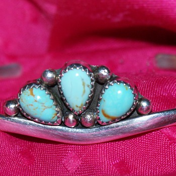 Sterling and Turquoise Bangle - Fine Jewelry