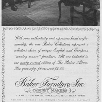 1968 - Baker Furniture Advertisement