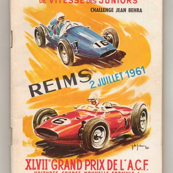 1961 Grand Prix de L'A.C.F. Race Program