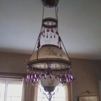 Converted Gas Chandelier
