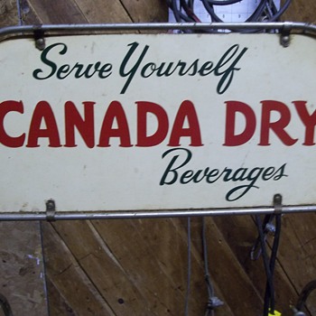 Canada Dry 50" Tall Steel Wire Three Level Shelf Rack 