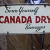 Canada Dry 50" Tall Steel Wire Three Level Shelf Rack 