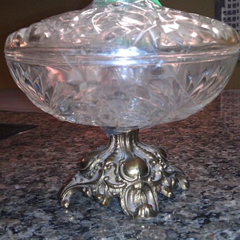 Neat looking glass candy dish I picked up today.