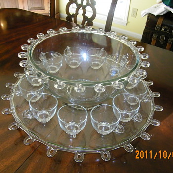 Heisey Lariat Punch Bowl - Glassware
