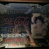 coca cola- relieves fatigue art mirror 1977 
