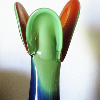 Colorful art glass vase - Art Glass