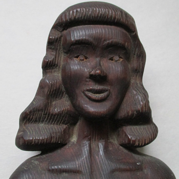 Bust of a Nude Woman Folk Art Sculpture - Folk Art