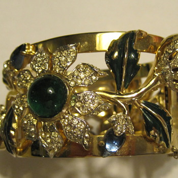 coro cuff bracelet - Costume Jewelry