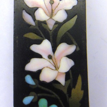 Pietra Dura flower plaque