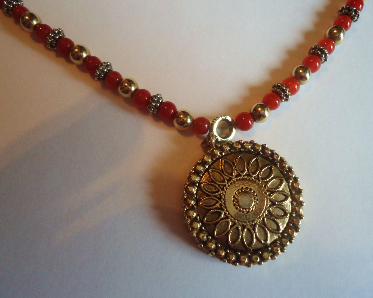 Napier costume jewelry, necklace with pendant from Goodwill