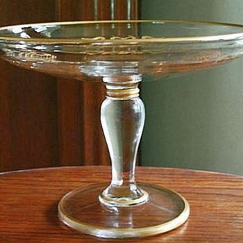 HELP With Glass Compote/Tray, Please - Glassware