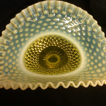 fenton topaz banana stand; absolute excellent coloring RARE