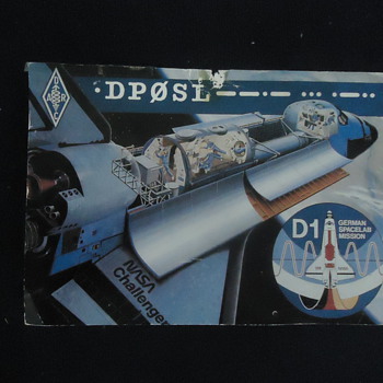 RARE NASA Q.S.L CARD FROM THE CHALLENGER