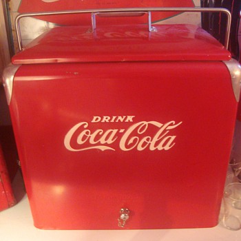 Coca-Cola cooler w/ box